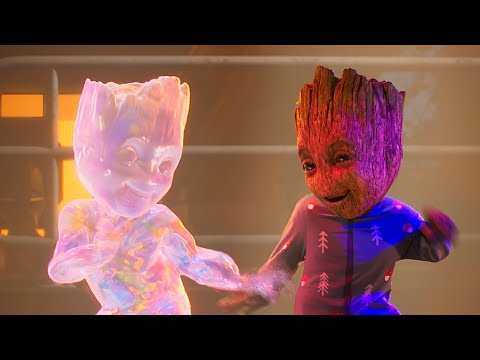Groot vs Jelly Groot - Baby Groot Dancing - I am Groot - Marvel Studio's - TV Shows Clips HD
