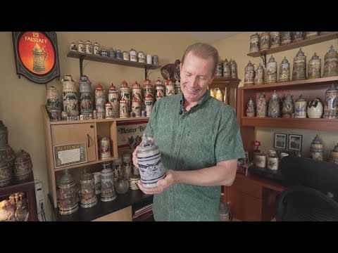 Seattle collector shows off massive beer stein assortment
