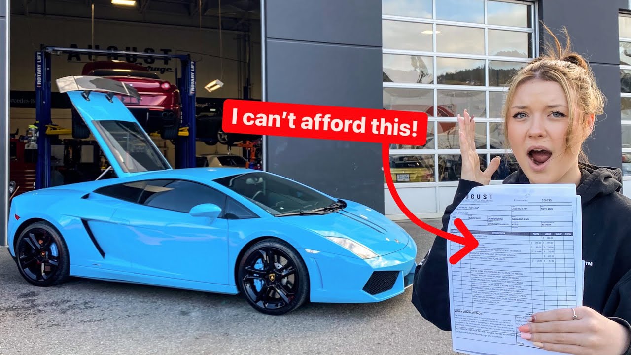 MY DAUGHTERS FIRST LAMBORGHINI REPAIR BILL? EVERYTHING WRONG & COST