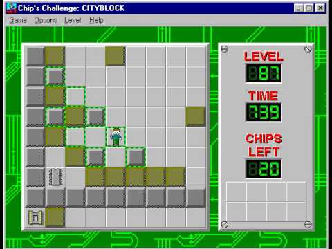 Chip's Challenge 1 level 87 solution - 541 seconds