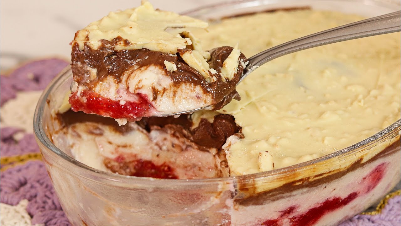 perfect dessert for easter! creamy chocolate dish