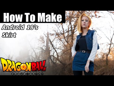 How to make Android 18's Blue Jean Skirt from Dragon Ball- DIY Cosplay Sewing Tutorial