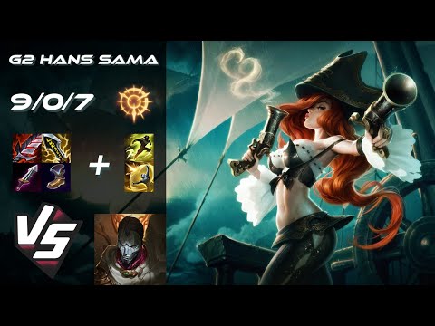 G2 Esports Hans Sama BOTTOM Miss Fortune vs Jhin - EU Challenger Patch 25.S1.5