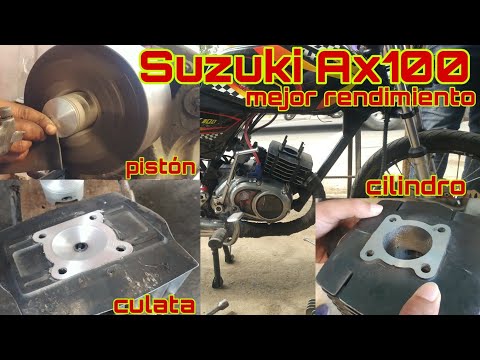 Suzuki Ax100-115 Modificación A (Pistón cilindro, culata) increíble Aceleración Mejor Rendimiento 😱