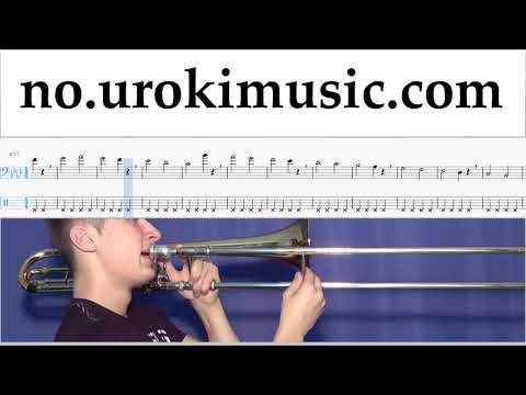 Lær å Spille Trombone Miley Cyrus - Malibu Melodi Trening Del#1 um-i935