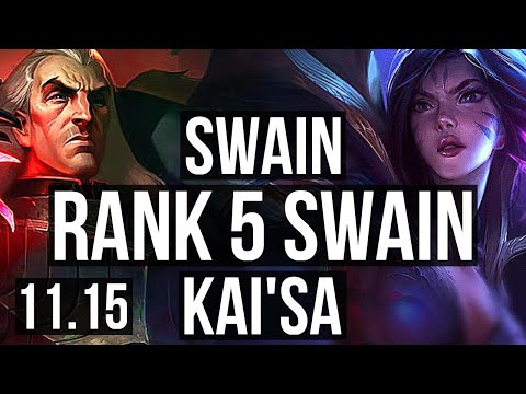 SWAIN & Taric vs KAI'SA & Jarvan IV (ADC) | Rank 5 Swain, 7/2/11 | BR Challenger | v11.15