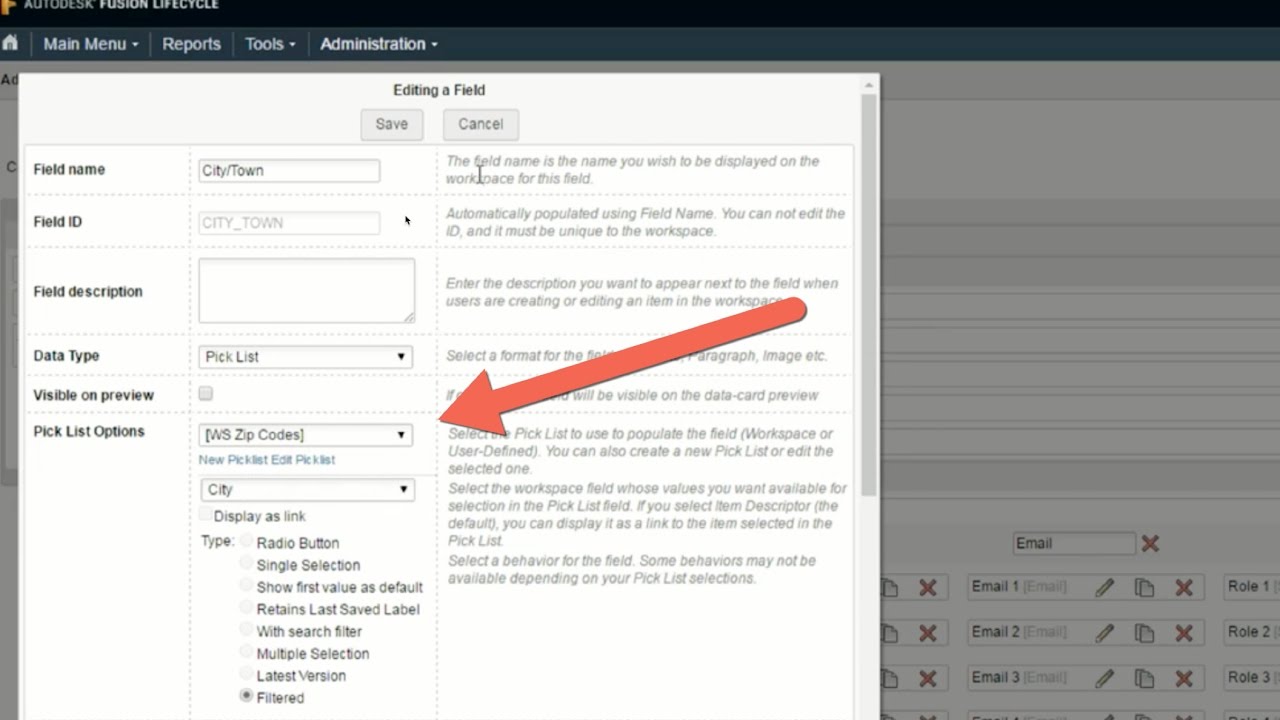 Fusion Lifecycle: Filtered Picklists