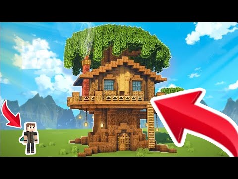 SECRET Tree House in Minecraft Survival! 🌳🔨