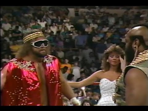 Macho Man Randy Savage and Mr. T Face-Off (06-28-1987)
