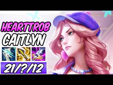 HEARTTHROB CAITLYN ADC GAMEPLAY | Build & Runes | League of Legends