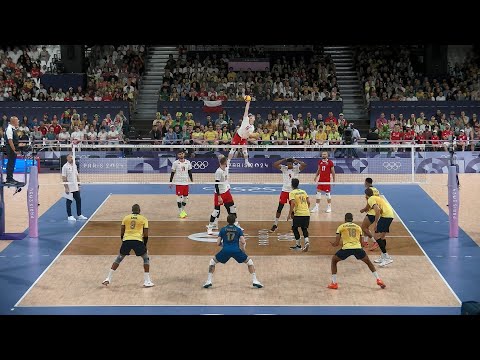 Volleyball Brazil - Poland Amazing FULL Match Paris Olympics