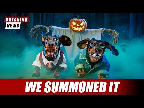 Can These Dachshunds Survive a Pumpkin Ghost Attack?
