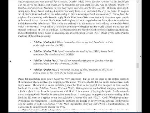 Tehillim / Psalms 127, Part 2, A Deep Commitment to the Lord in Faith and Faithfulness