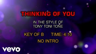 Tony Toni Toné - Thinking Of You (Karaoke)