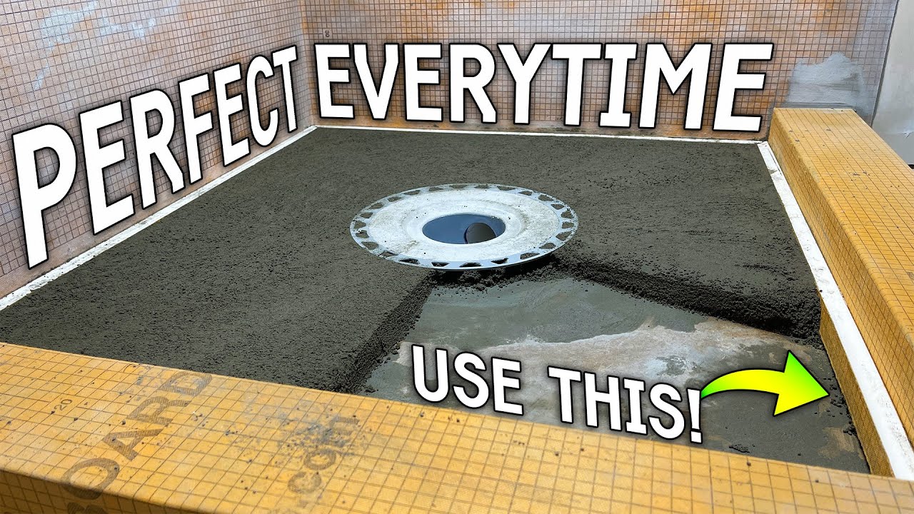 HOW TO BUILD a PERFECT Shower Pan PRE-SLOPE (Great for DIYers)