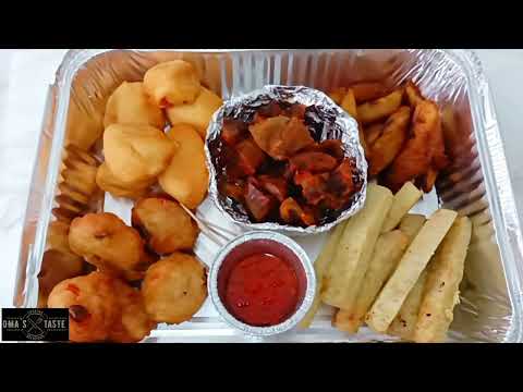 Tray Fries Plantain Yam Akara And Puff Puff#africanfries#summerrecipes
