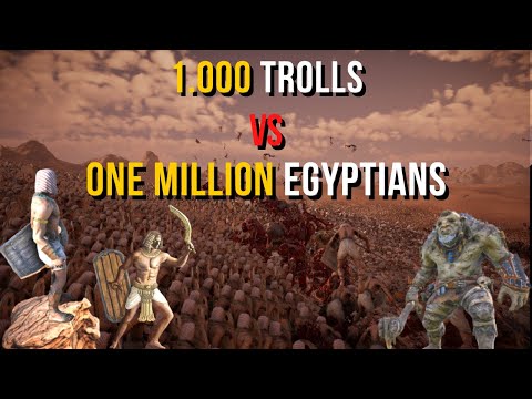 1.000 Trolls vs ONE MILLION Egyptians Army - Ultimate Epic Battle Simulator 2 | UEBS 2