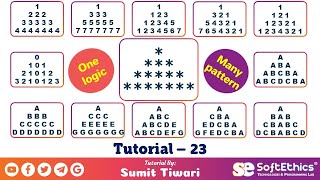 Download the video "Pattern Programs Tutorial: Part 23 - Pyramid Pattern"