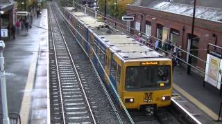 preview picture of video 'Tyne and Wear Metro-Metrocars 4039 and 4040 at West Jesmond'