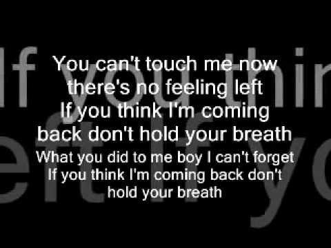 Nicole Scherzinger - Don't Hold Your Breath - Lyrics