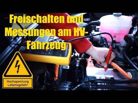 HV-Fahrzeug freischalten, Prüfung der Isolation und Potentialausgleichsleitung am Kia Niro-E