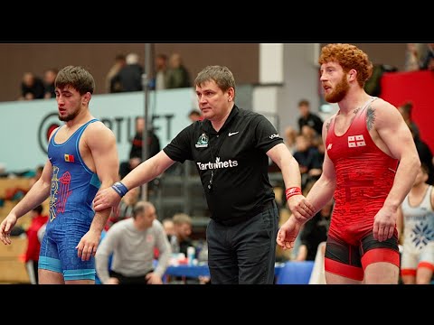 Luka Chkhtunidze (GEO) vs Constantin Chirilov (MLD) 74kg. Freestyle men wrestling.
