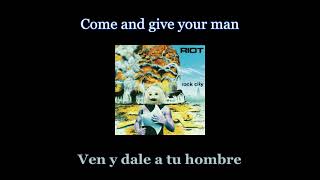 Riot - Heart Of Fire - 07 - Lyrics / Subtitulos en español (Nwobhm) Traducida