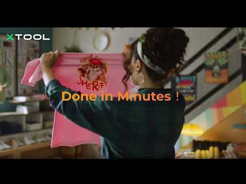 xTool Selected DTF Apparel Printer Film Rolls, 100 m - 4KFzMrS1TAg