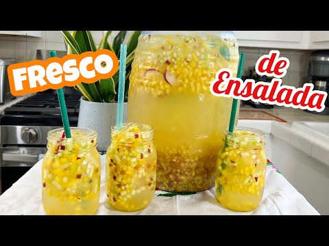 Como hacer FRESCO DE ENSALADA SALVADOREÑO ESPECIAL