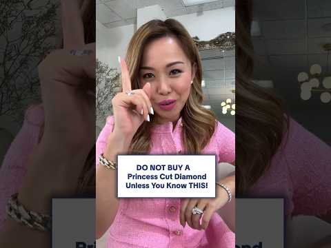 DO NOT BUY A Princess Cut Diamond unless…👀💗💎 #diamondeducation