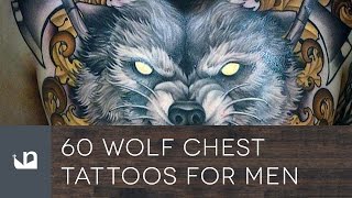 60 Wolf Chest Tattoos For Men