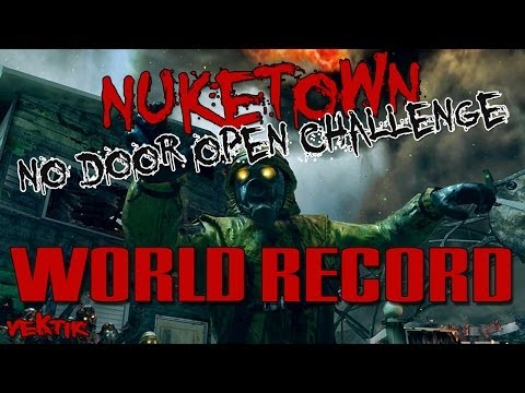 BO2: Nuketown | Round 30 "No Door Open Challenge" w/Subscriber WORLD RECORD 4 Player [HD]