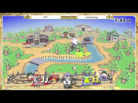 Smash 4: A1SS - KID (Greninja) vs KerbyKong (Pikachu)