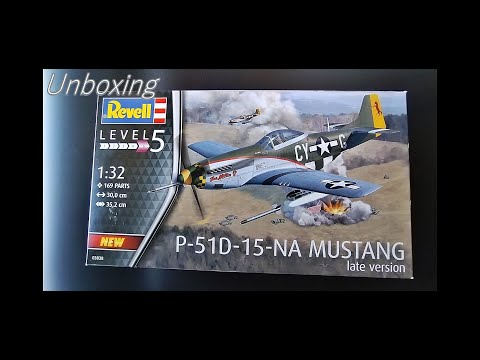 UNBOXING of Mustang P51D-15-NA 1:32 Revell 03838.