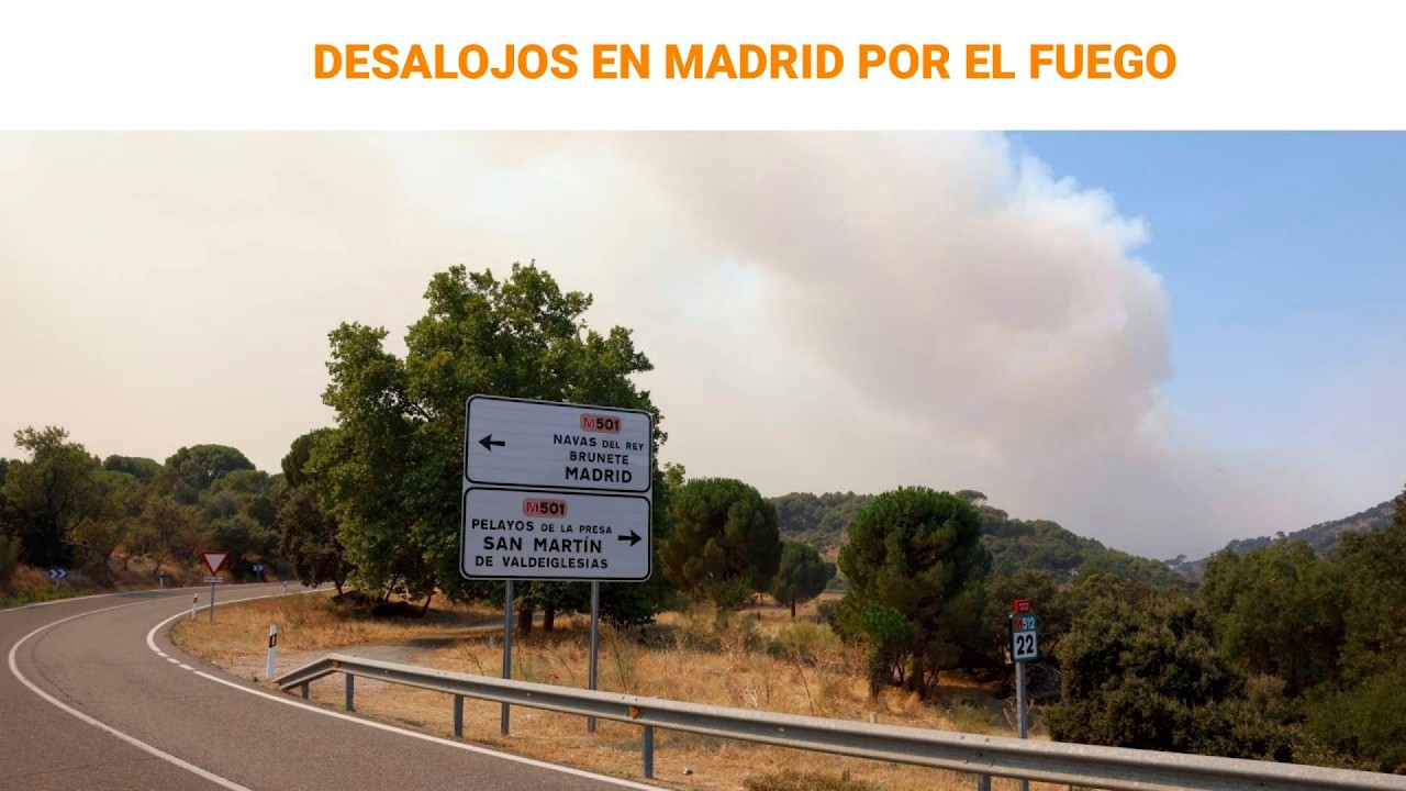 🔴 DIRECTO | Desalojo de Chapinería, uno de los pueblos afectados por los incendios | RTVE Noticias
