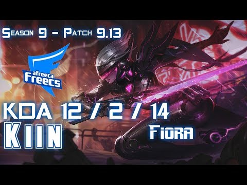 AFs Kiin FIORA vs IRELIA Top - Patch 9.13 KR Ranked