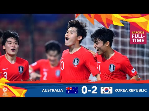 Australia 0 - 2 Korea Republic (AFC U23 Championsh...
