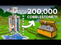Minecraft INSANE Cobblestone Farm Tutorial 207 000 Per Hour