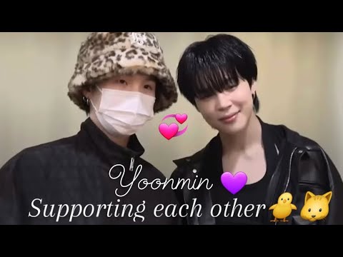 yoonmin supporting each other 🐱🐥