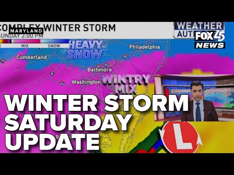 Saturday evening weather update ahead of winter storm impacting Maryland