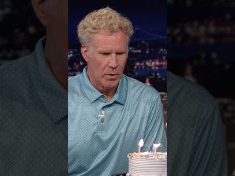 Things go off the rails when #WillFerrell can’t blow out his birthday candles 🤣 #FallonTonight