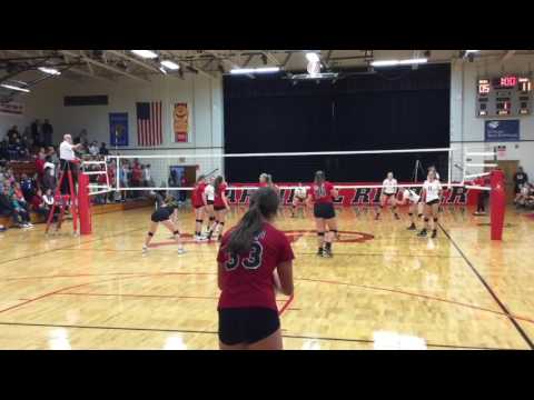 Volleyball 2016 - State Tournament 3A Regional - New Pal vs Ritter   10-25-16