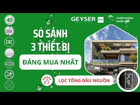 Lọc tổng đầu nguồn Geyser Ecotar – Lọc tổng mini nhập khẩu châu Âu hiện đại nhất cho chung cư