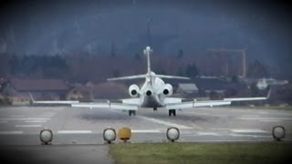 preview picture of video 'Volkswagen Air Service Dassault Falcon 7X VP-CSG --- Ankunft am Salzburg Airport (Full HD)'