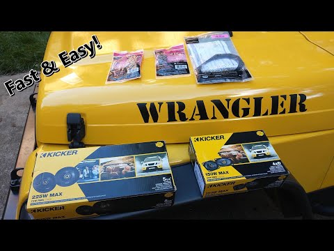 Installing aftermarket speakers Jeep Wrangler TJ