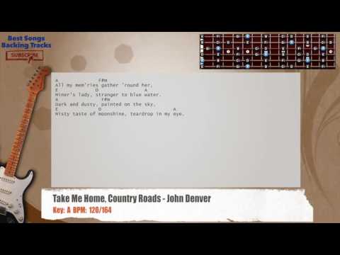 John Denver - Take Me Home, Country Roads Backing Track