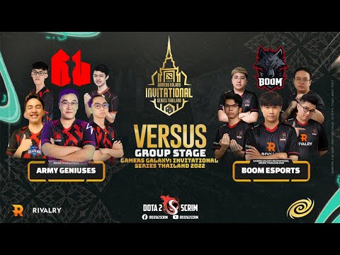 Army Geniuses vs BOOM Rivalry - GAMERS GALAXY: Invitational Series Thailand 2022 - Group Stage - BO1