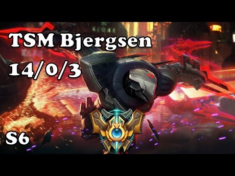 96: TSM Bjergsen (Zed) Mid VS Ryze S6 Challenger Ranked NA League of legends