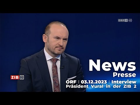 Präsident Vural in der ZIB 2 - 03.12.2023