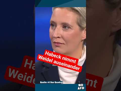 So gut nimmt Habeck Frau Weidel auseinander #habeckhatterecht